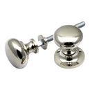 Prima - Mushroom Rim Door Knob - Polished Nickel - PN437