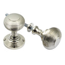 Prima - Reeded Rim Door Knob - Polished Nickel - PN439