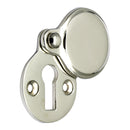 Prima - Covered Heavy Door Keyhole Escutcheon 42mm x 33mm - Polished Nickel - PN624