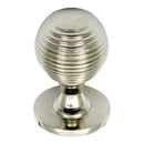 Prima - Reeded Cabinet Cupboard Knob - Polished Nickel - PN976