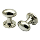Prima - Oval Mortice Door Knob - Polished Nickel - PN98
