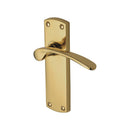 Project Hardware Door Handle Lever Latch Luca Design Polished Brass finish - PR410-PB - Choice Handles