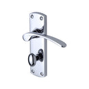 Project Hardware Door Handle for Bathroom Luca Design Polished Chrome finish - PR420-PC - Choice Handles