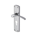 Project Hardware Door Handle for Euro Profile Plate Luca Design Polished Chrome finish - PR448-PC - Choice Handles
