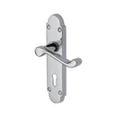 Project Hardware Door Handle Lever Lock Milton Design Polished Chrome finish - PR500-PC - Choice Handles
