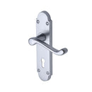 Project Hardware Door Handle Lever Lock Milton Design Satin Chrome finish - PR500-SC - Choice Handles