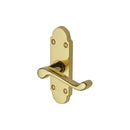 Project Hardware Door Handle Lever Latch Milton Short Design Polished Brass finish - PR505-PB - Choice Handles