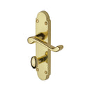 Project Hardware Door Handle for Bathroom Milton Design Polished Brass finish - PR520-PB - Choice Handles