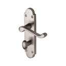 Project Hardware Door Handle for Bathroom Milton Design Satin Chrome finish - PR520-SC - Choice Handles