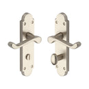 Project Hardware Door Handle for Bathroom Milton Design Satin Nickel finish - PR520-SN - Choice Handles