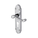 Project Hardware Door Handle for Euro Profile Plate Milton Design Polished Chrome finish - PR548-PC - Choice Handles