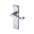 Project Hardware Door Handle Lever Lock Malvern Design Satin Chrome finish - PR600-SC - Choice Handles