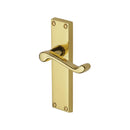 Project Hardware Door Handle Lever Latch Malvern Design Polished Brass finish - PR605-PB - Choice Handles