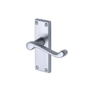 Project Hardware Door Handle Lever Latch Malvern Short Design Satin Chrome finish - PR610-SC - Choice Handles