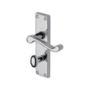 Project Hardware Door Handle for Bathroom Malvern Design Polished Chrome finish - PR620-PC - Choice Handles