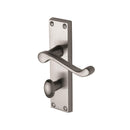 Project Hardware Door Handle for Bathroom Malvern Design Satin Chrome finish - PR620-SC - Choice Handles