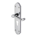 Project Hardware Door Handle for Euro Profile Plate Kensington Design Polished Chrome finish - PR7048-PC - Choice Handles