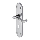 Project Hardware Door Handle Lever Lock Kensington Design Polished Chrome finish - PR7082-PC - Choice Handles