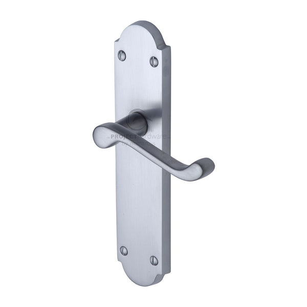 Project Hardware Door Handle Lever Latch Kensington Design Satin Chrome finish - PR7084-SC - Choice Handles