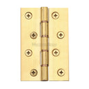 Heritage Brass Hinge Brass with Double&Natural Brasssp;Phosphor Washers 4 x 2 5/8 Natural Brass finish
 - PR88-405-Natural Brass - Choice Handles