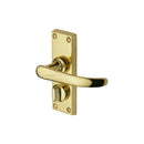Project Hardware Door Handle for Privacy Set Avon Short Design Polished Brass finish - PR925-PB - Choice Handles