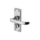 Project Hardware Door Handle for Privacy Set Avon Short Design Polished Chrome finish - PR925-PC - Choice Handles