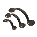 Spira Brass - Iron Door Handle Penny End 4" - 100mm - Beeswax - SB6301BX - Choice Handles