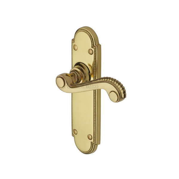 Heritage Brass Door Handle Lever Latch Adam Design Polished Brass finish - R760-PB - Choice Handles