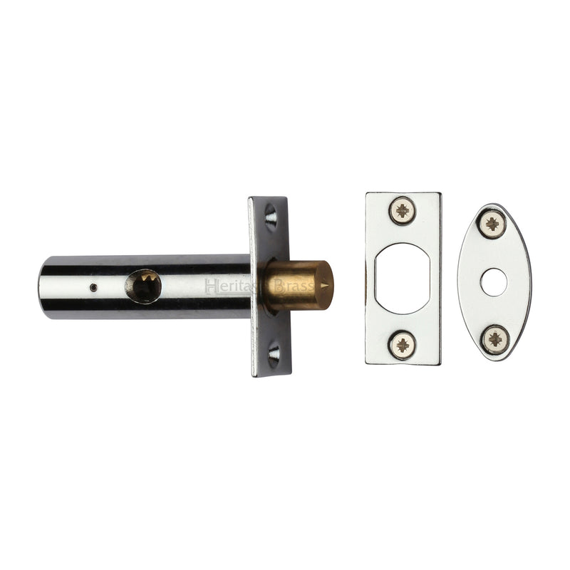 Heritage Brass Rack Bolt without Turn Polished Chrome finish - RB7-PC - Choice Handles