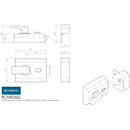 Eurospec - Contract Rim Cylinder Nightlatch 60mm Lockcase Only - Polished Chrome - RCN8260L/PC - Choice Handles