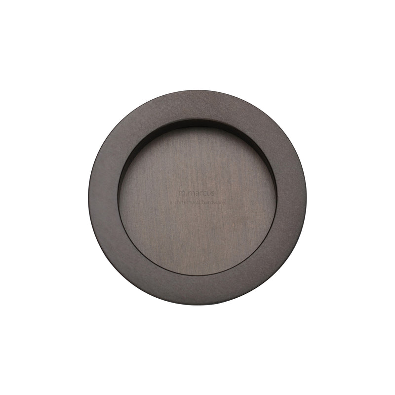 Sliding Round Flush Pull Pair Matt Bronze
 - RD2322-MB - Choice Handles