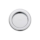 Sliding Round Flush Pull Pair Polished Chrome
 - RD2322-PC - Choice Handles