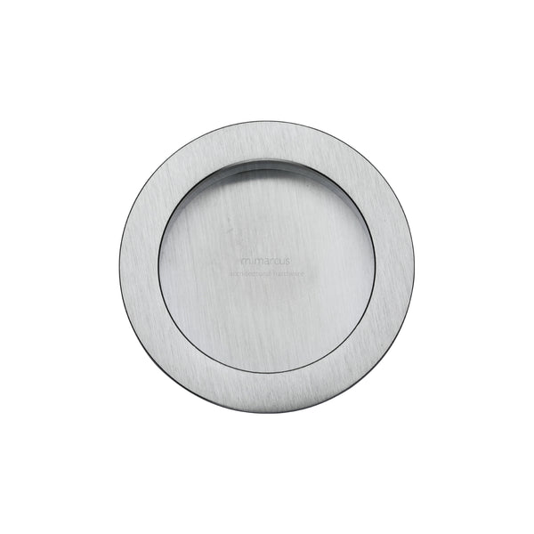 Sliding Round Flush Pull Pair Satin Chrome
 - RD2322-SC - Choice Handles