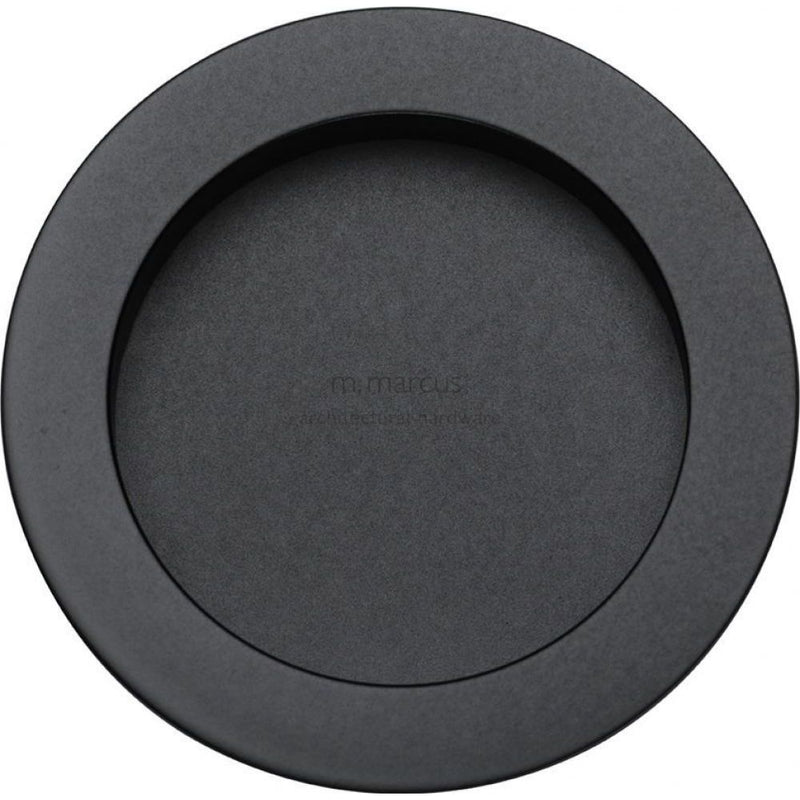 Round Flush Pull Matt Black finish
 - C1835-BKMT - Choice Handles
