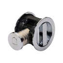 Tubular Lock with Round Privacy Turn & Release 50mm Polished Chrome - RD2801-50-PC