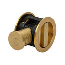 Tubular Lock with Round Privacy Turn & Release 50mm Satin Brass - RD2801-50-SB
