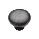 Rustic Dark Bronze Cabinet Knob Round Design 32mm - RDB117 32 - Choice Handles