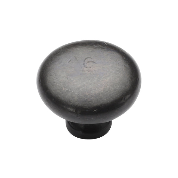 Rustic Dark Bronze Cabinet Knob Round Design 32mm - RDB117 32 - Choice Handles