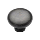 Rustic Dark Bronze Cabinet Knob Round Design 38mm - RDB117 38 - Choice Handles