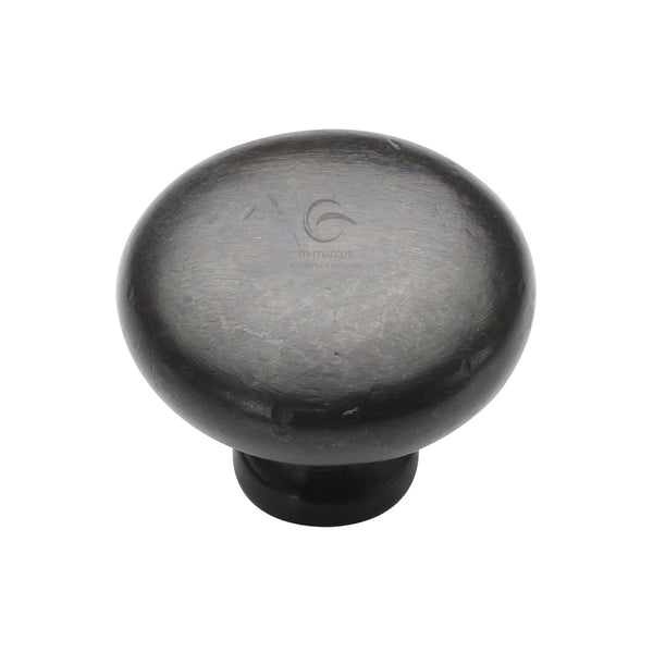 Rustic Dark Bronze Cabinet Knob Round Design 38mm - RDB117 38 - Choice Handles