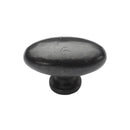 Rustic Dark Bronze Cabinet Knob Oval Design 38mm - RDB118 38 - Choice Handles