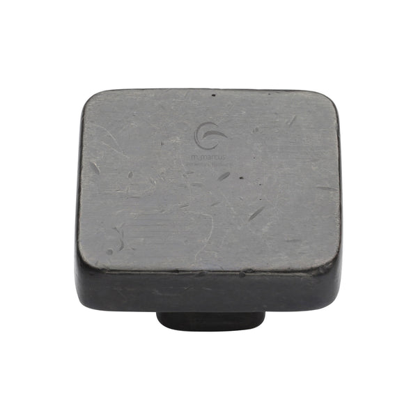 Rustic Dark Bronze Cabinet Knob Square Design 38mm - RDB3674 38 - Choice Handles