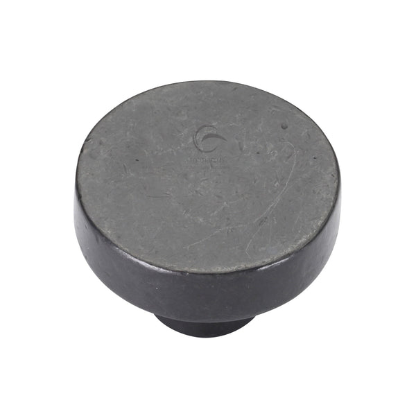 Rustic Dark Bronze Cabinet Knob Round Disc Design 38mm - RDB3880 38 - Choice Handles