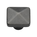 Rustic Dark Bronze Cabinet Knob Square Pyramid Design 38mm - RDB390 38 - Choice Handles
