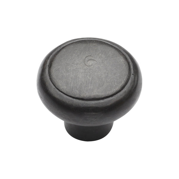 Rustic Dark Bronze Cabinet Knob Newport Design 32mm - RDB3990 32 - Choice Handles