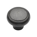 Rustic Dark Bronze Cabinet Knob Newport Design 38mm - RDB3990 38 - Choice Handles