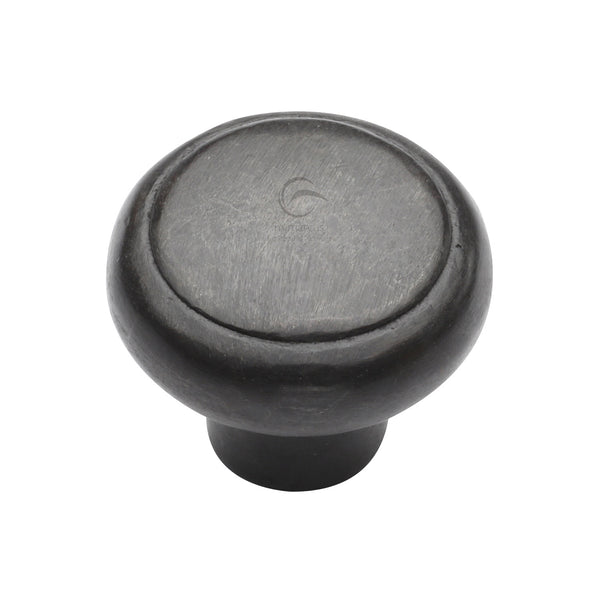 Rustic Dark Bronze Cabinet Knob Newport Design 38mm - RDB3990 38 - Choice Handles