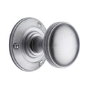 Heritage Brass Mortice Knob on Rose Richmond Design Satin Chrome finish - RHM988-SC - Choice Handles