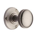 Heritage Brass Mortice Knob on Rose Richmond Design Satin Nickel finish - RHM988-SN - Choice Handles
