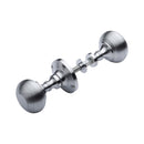 Heritage Brass Reeded Rim Knob Satin Chrome finish&nbsp;(Suitable with Rim Locks only)
 - RIM V971-SC - Choice Handles